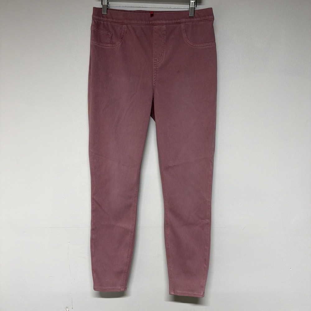 Spanx Ponte Pants Womens XL Mid Rise Skinny Leg Casual Pink Jeggings 0209